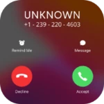 fake call – fun prank call android application logo